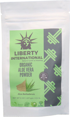 

LIBERTY INTERNATIONAL Organic Herbal Aloe Vera Powder For Smooth Hairs & Soft Skin . Skin & Hair Care C18(227 g)