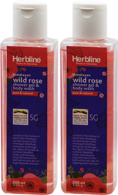 

Herbline Wild Rose Shower Gel & body Wash 200ml Pack Of-2(200 ml, Pack of 2)