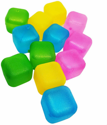 

Prime Plastic Ice Cubes for Chilled Water for Home and Bar Use(Multicolor)