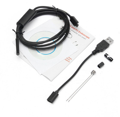 

VEHITH WORLD 5.5mm 2m 6 LED Lens USB Camera Borescope for Android Phone Laptop 4 lx Camera LED Light