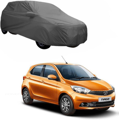 ANLOPE Car Cover For Tata Tiago (With Mirror Pockets)(Grey)