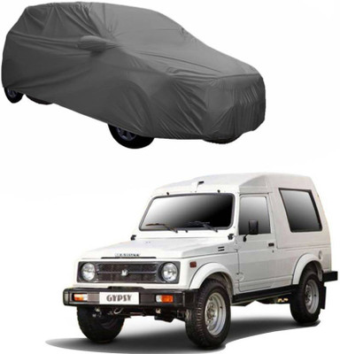 ANLOPE Car Cover For Maruti Suzuki Gypsy (With Mirror Pockets)(Grey)