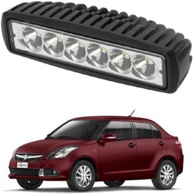 AUTOGARH 6 Led Bar Cree Auxillary Car Fog 18W Lamp For Swift Dzire Car Fancy Lights(White, Black)
