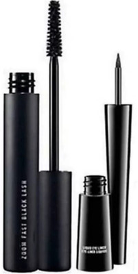 

BBMENOW Liquid EyeLiner with mascara Blackest Waterproof For All eye Tone eyeliner (NATURAL) pack of 2 0.8 g(Set of 2)