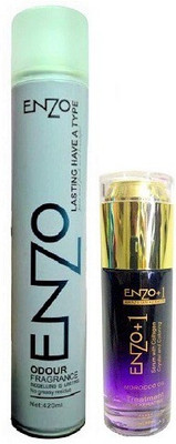 

Enzo Hair Care Combo of Brazilian Keratin Hair serum with & Hair Holding Spray(Set of 1)
