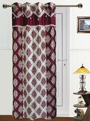 11% OFF on Dekor World 275 cm (9 ft) Polyester Long Door Curtain Single Curtain(Motif, Maroon) 11% OFF on Dekor World 275 cm (9 ft) Polyester Long Door Curtain Single Curtain(Motif, Maroon)