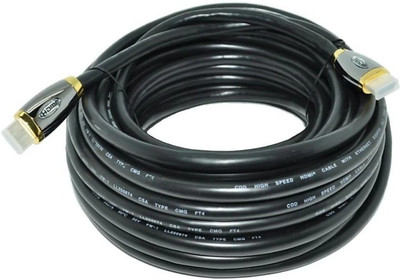 

swaggers High Speed Ultra HDMI Cable MALE TO MALE(15 METER with Ethernet, Supports (2.0 28AWG 4K x 2K @ 60HZ) 24K gold case Full HD Latest Version HDMI Cable(Compatible with LAPTOP,COMPUTER,PC, Black)