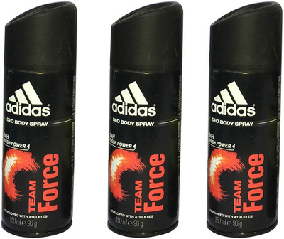 

ADIDAS TEAM FORCE (PACK OF 3) Body Spray - For Men(150 ml, Pack of 3)
