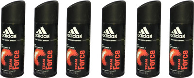 

ADIDAS TEAM FORCE (PACK OF 6) Body Spray - For Men(150 ml, Pack of 6)