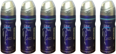 

Al Nuaim BLUE LADY (PACK OF 6) Body Spray - For Men & Women(200 ml, Pack of 6)
