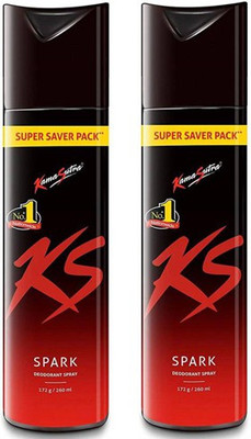 

KamaSutra Spark 260 ml Body Spray - For Men(520 ml, Pack of 2)