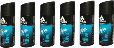 

ADIDAS ICE DIVE (PACK OF 6) Body Spray - For Men(150 ml, Pack of 6)