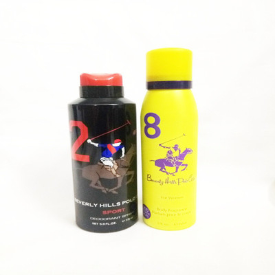

Beverly Hills Polo Club 2 AND 8 Deodorant Spray - For Men & Women(325 ml, Pack of 2)