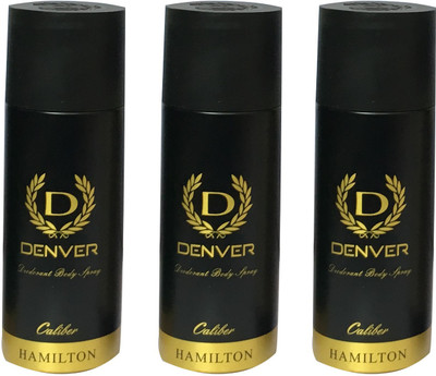 

Denver CALIBER HAMILTON (PACK OF 3) Deodorant Spray - For Men & Women(165 ml, Pack of 3)