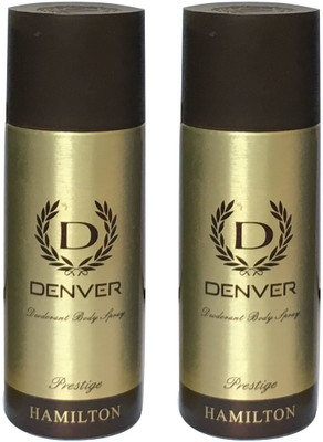 

Denver PRESTIGE HAMILTON (PACK OF 2) Deodorant Spray - For Men & Women(165 ml, Pack of 2)