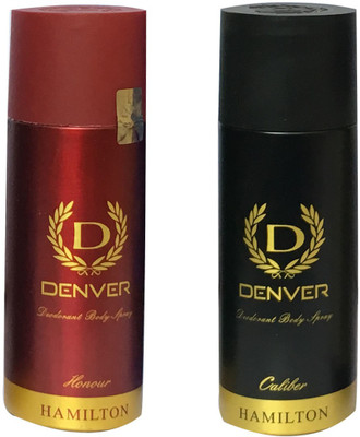 

Denver 1 HONOUR & 1 CALIBER (PACK OF 2) Deodorant Spray - For Men & Women(165 ml, Pack of 2)