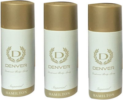 

Denver IMPERIAL HAMILTON (PACK OF 3) Deodorant Spray - For Men & Women(165 ml, Pack of 3)