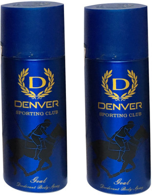 

Denver GOAL SPORTING CLUB (PACK OF 2) Deodorant Spray - For Men & Women(165 ml, Pack of 2)