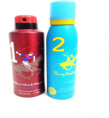 

Beverly Hills Polo Club 1 AND 2 Deodorant Spray - For Men & Women(325 ml, Pack of 2)