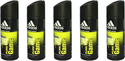 

ADIDAS PURE GAME (PACK OF 5) Body Spray - For Men(150 ml, Pack of 5)