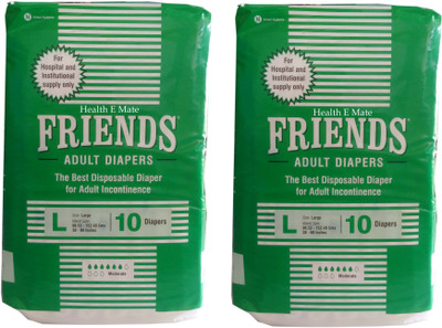 

HealthEmate Friends 20 pc Adult Diapers - L(20 Pieces)
