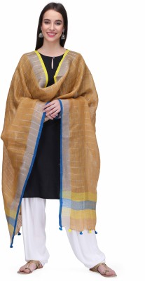 The Weave Traveller Cotton Blend Self Design Women Dupatta