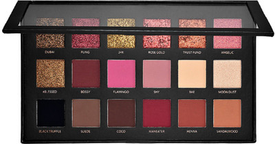 

LUJO 18 Colors Matte Textured Eyeshadow palette 18 g(Rose Gold Editions)