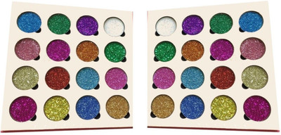 

tanvi27 NEW GLITTERY FASHION 16 COLOR PROFESSIONAL MAKEUP EYE SHADOW PALETTE 15 g(MULTICOLOR)