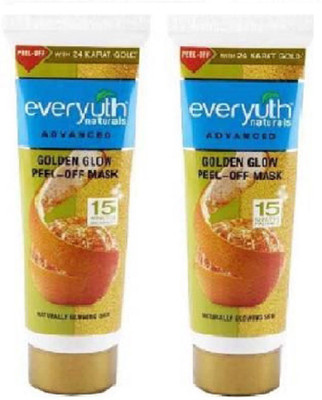 

everyuth NATURALS GOLDEN GLOW PEEL OF MASK 50GM pack of x2(100 g)