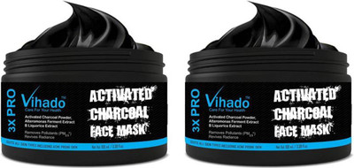

VIHADO FMCG Activated Charcoal Purifying Black Peel Off Face Mask For Men & Women - 100 ml (Pack of 2)(100 ml)