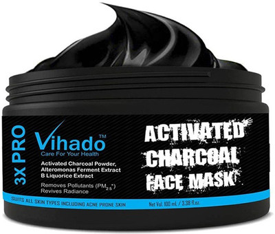 

VIHADO Activated Charcoal Deep Cleansing Face Mask - 100 ml (Pack of 1)(100 ml)