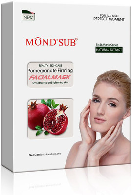 

Mond'sub PomegranateFruit Facial Mask with Natural Pomegranate Fruit Extract (150 G) Pack Of 6(150 g)