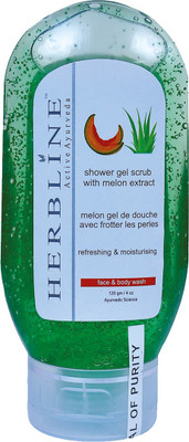 

Herbline Melon Shower Gel Scrub With Face Wash 120gm Face Wash(120 g)