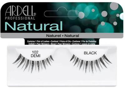 

Ardell Natural Strip Lashes102 Demi Black- 60210(Pack of 1)