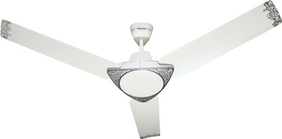 Luminous 1200MM Jaipur Bandhej 3 Blade Ceiling Fan(Malabar Silver, Pack of 1)