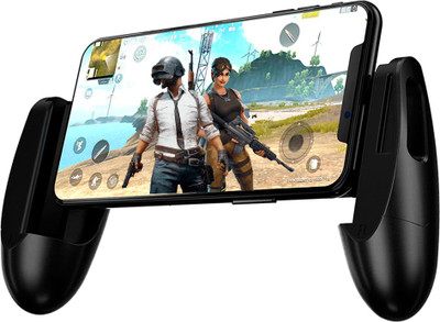 

LIFEMUSIC Mobile Games Controller Hand Grip Gamepad Upgrade Version High Sensitivity Handle Grip Holder with Support 4 - 6.4inch Phone Gaming Accessory Kit(Black, For iOS, Android)