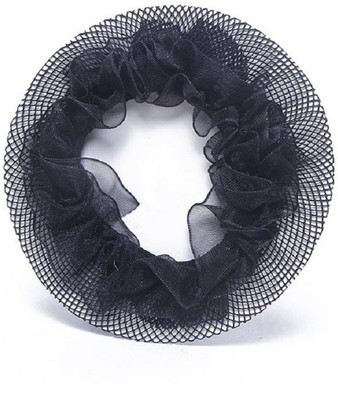 

Futurekart ElasticRound Net Bun Cover Hair Clip Band (Black) Bun Stick(Black)