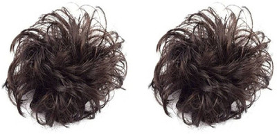 

GadinFashion Set of 2 New Fashion Brown Rubber Juda For Festives (Brown) Hair Accessory Set(Brown)
