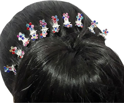 

Pijn Small Crab Hair Claw Pack Of 10 Hair Claw(Multicolor)