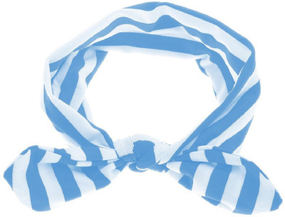 

Futurekart Hot Baby Girls Kids Cute Bow Headband Stripe Hairband Turban Soft Headwear Accessories Hair Band(Blue, White)