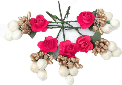 

Three Elements Flower Hair Pin For Bun Decoration For Women Hair Pin(Multicolor)