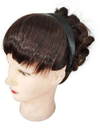 

CRIBE Natural Brown Front Fringes Band Hair Extension