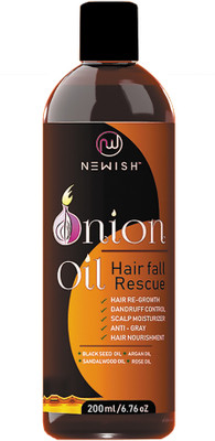 

Newish : Onion Oil for Hair Regrowth | Made with Natural essential oils 200 ml for Men & Women(200 ml)