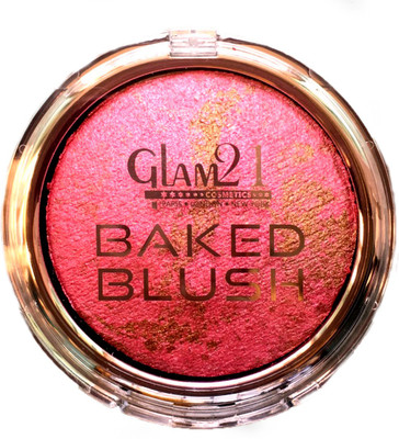 

Glam 21 Baked Shimmer Baked Blush & Highlighter For Bridal &Party Highlighter(Pink)