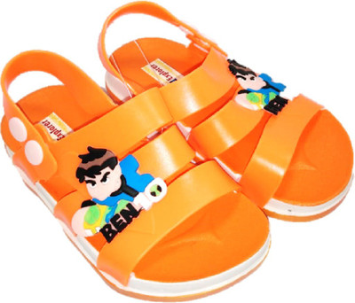 

KN Explorer Designs Boys & Girls Sling Back Strappy Sandals(Orange