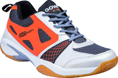

GOWIN Boys Lace Badminton Shoes(White, Black