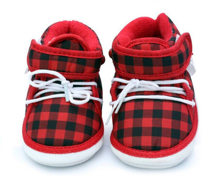

Chiu Boys & Girls Velcro Casual Boots(Red