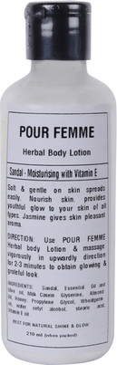 

POUR FEMME Herbal Sandal - Moisturising with Vitamin E(210 ml)