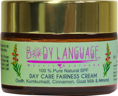 

Body Language Day Care Fairness Cream - Oudh, Kumkumadi, Cinnamon, Goat Milk & Almond(50 g)