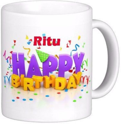 GNS RITU_Best name coffee mug HBD007 Ceramic Coffee Mug(330 ml)